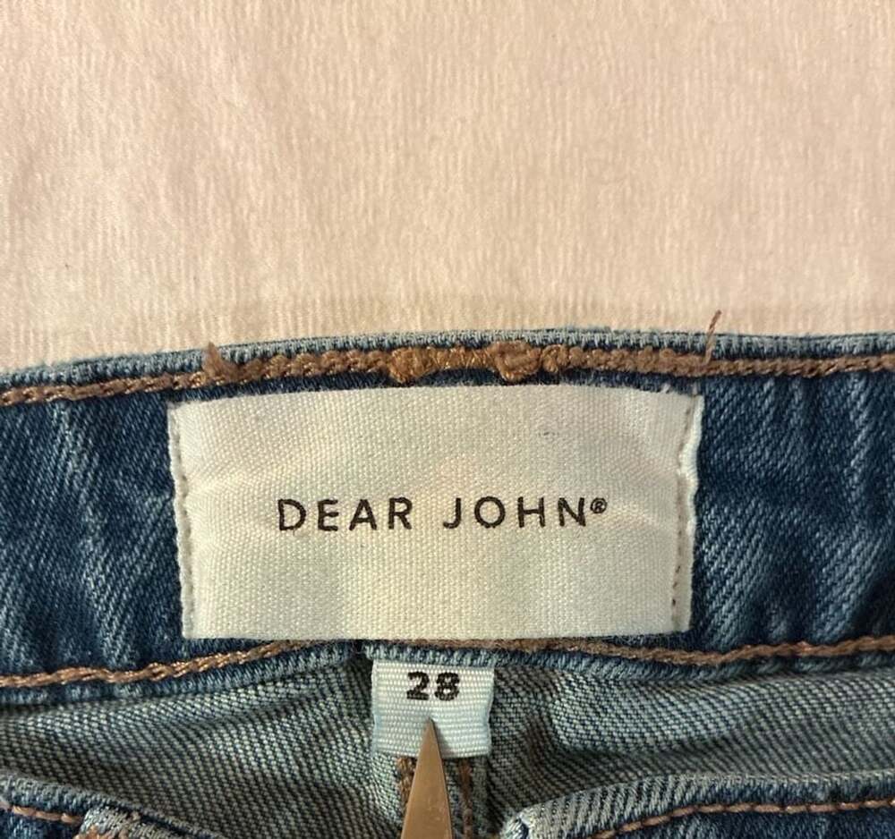Dear John Ruthie Bermuda Shorts, Super High Rise, Dark Wash, Size 28